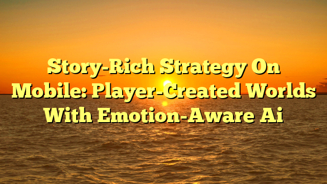 Story-Rich Strategy On Mobile: Player-Created Worlds With Emotion-Aware Ai