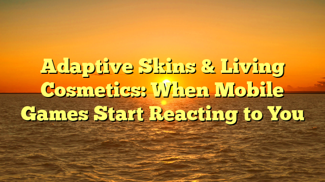 Adaptive Skins & Living Cosmetics: When Mobile Games Start Reacting to You
